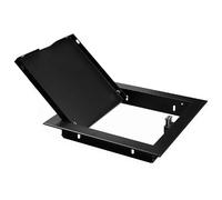 Panel de acceso for paneles de yeso de aluminio gris, negro y blanco - Trampilla de inspección de montaje empotrado(Black,22x22cm)