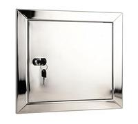 Panel de acceso for paneles de yeso, plomería eléctrica, puertas de acceso cuadradas de metal con cerradura de cilindro con llave y 2 llaves for paredes/techos(18x18cm/7.2x7.2cm)
