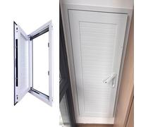 Panel de acceso HVAC, puerta de ático de aluminio con diseño de bisagras para una fácil instalación, ideal para cableado, cables y acceso a fontanería