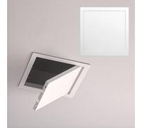 Panel de acceso magnético impermeable para pared/techo, puerta de yeso oculta con cierre a presión, ideal para el mantenimiento del baño, 30 x 55 cm, acabado blanco