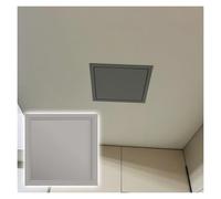 Panel de acceso metálico gris de 1 pieza for techo y pared. Placa de cubierta extraíble for paneles de yeso, ideal for cableado y plomería.(250x250mm)