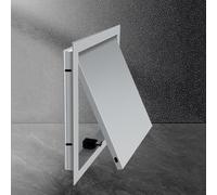 Panel De Acceso Metálico, Tapa De Trampilla De Inspección De Paneles De Yeso, Negro, Blanco, Gris, Puerta De Servicio De Pared para Fácil Acceso. Grey 22x22in (550x550mm)