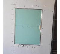 Panel de Acceso Oculto de Yeso para Pared, Puerta de Acceso Grande con Marco de Aluminio, Cable de plomería, Alarma, Panel de Puerta de Servicio (690 x 760 mm)