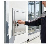 panel de acceso Panel de Acceso con Cerradura para Fábrica, Puerta de Acceso de Acero Inoxidable, Puerta de Inspección Impermeable para Interiores(Hole 34x34 in(86.4x86.4 cm))