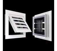 Panel de Acceso Panel de Acceso de Ventilación de Pared con Filtro, Plástico ABS Trampilla de Inspección Rejilla Decorativa, Techo Tapa de Orificio de Revisión para Aire Acondicionado/ Plomería(400x40