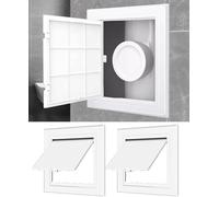 Panel de Acceso Panel de Acceso para plomería para Paneles de Yeso Puerta de Acceso de plástico de 4 x 6 Pulgadas, Cubierta de ventilación de inspección de 6x6 6x12 con Placa Aislante, Tramp