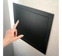 Panel de acceso para fontanería, puerta de acceso de pared con pestillo táctil, cubierta de yeso resistente al óxido para mantenimiento del ático, puerta de servicio oculta para un fácil acceso (4 x 4