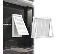 Panel de acceso para paneles de yeso blanco con ventilación, cubierta autoadhesiva para agujeros de pared, panel de acceso de plástico duradero, 12 x 48 pulgadas, ideal para un fácil acceso y
