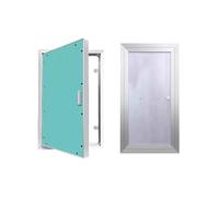 Panel de acceso para paneles de yeso con asa, puerta de inspección pintable para fontanería, cables y tuberías ocultos, escotilla de acceso oculta para el hogar, tienda, escuela, hotel, pasillo