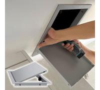 Panel de acceso para paneles de yeso con puerta de acceso al techo para fontanería de ático e inspección eléctrica, color gris, 150 x 150 mm, fácil instalación
