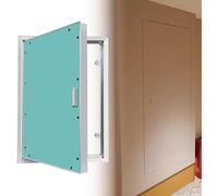 Panel de acceso para paneles de yeso, puerta de inspección de aluminio para tuberías ocultas, 500 x 500 mm, puerta de acceso a la pared duradera, fácil instalación, ideal para renovación del hogar