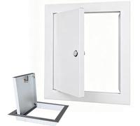 Panel De Acceso Pesado Para Placas De Yeso, 15x15cm, 20x20cm, 20x25cm | Blanco, Metal, Cierre De Destornillador, Marco De Aleación De Aluminio, Empotrado Para Ático, Techo(25x50cm)