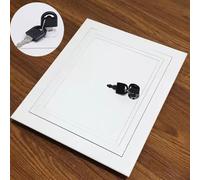 Panel de Acceso Puerta de Acceso de Aleación de Aluminio con Llaves, Paneles de Trampilla de Acceso Al Ático con Cerradura de Tamaño Personalizado, Tapa Oculta para Servicio Eléctrico y de Plomería(6x