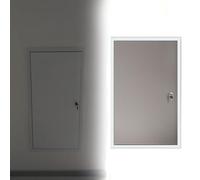 panel de acceso Puerta de acceso integrada con panel de núcleo de panal que se puede pintar de color gris, puerta de revisión con marco de aleación(W 75 CM L 130 CM)