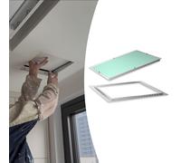 Panel de Acceso Trampilla de Inspección para Techos de Yeso, Panel de Acceso Oculto Empotrado para Paneles de Yeso, Tapa de Orificio de Acceso Pintable para Instalaciones(55x55cm (21.7x21.7in))