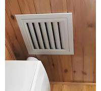 Panel de acceso ventilado con puerta extraíble, cubierta decorativa de pared de aleación de aluminio, rejilla de retorno de aire para garaje, sótano, ático, 300 x 350 mm