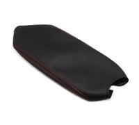 Panel De Apoyabrazos Para Manija Puerta Consola Central Coche Cubierta Cuero Microfibra Decorativa Para City 2008 2009 2010-2014(Armrest red)