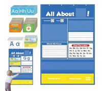 Panel De Aprendizaje De Letras Portátil - Tablero Didáctico del Abecedario Completo - Material Escolar y Herramienta de Escritura para Niños y Jóvenes