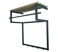 Panel de armario Rizzoli (L x An x Al: 34 x 76 x 76 cm, Madera, Negro, Natural)