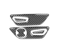 Panel De Botones De Ajuste Para Asiento Interior De Coche, Pegatina De Cubierta Embellecedora De Fibra De Carbono Para Ford Para Mustang GT 2015-2021 Regiones(Right-hand drive)
