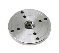 Panel de brida, panel de torneado Placa frontal de torno de madera con brida de 4 pulgadas, placa frontal for mandril de máquina de torneado de carpintería con rosca de 1 pulgada X 8