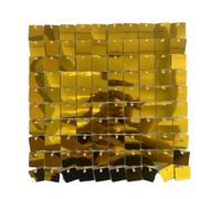 Panel de Brillo de 30x30 Cm Paneles de Pared Cuadrados con Brillo de Lentejuelas, Semitransparente para Decoración de Fondo de Escenario de Cumpleaños de Boda, Material Plástico