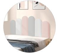 Panel de cabecero rosa autoadhesivo suave para decoración de pared para habitación de niños, tapiz anticolisión, decoración de dormitorio de 160 cm, arte de pared fácil de instalar