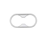 Panel De Cambio Marchas Compatible Con A4 B9 A5 2017-2021 Consola Central Del Automóvil Soporte Para Vasos Marco Decoración Sitcker Trim Interior Accesorio Modificado Cromado