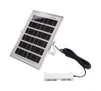 Panel de carga de batería solar de 6 W 5 V con 4 puertos USB para ventiladores y electrónica Recinto de aluminio para una mejor disipación del calor y vida útil