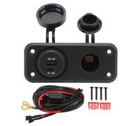 Panel de carga eficiente, indicador LED azul con interruptor de encendido, para automóviles, barcos y vehículos recreativos (sistemas de 12V-24V).