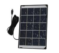 Panel de Carga Solar, Banco de energía portátil de 30 W y 5 V, Panel Ajustable al Aire para cámara, Hoja Solar Plegable Ligera con Puertos USB, Equipo de Camping con Carga de Dispositivo