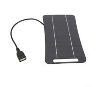 Panel de carga solar compacto de 5 W, 5 V, salida USB para luces solares de calle y más