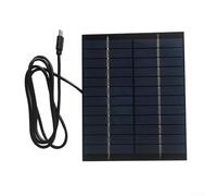 Panel de carga solar de 2 W y 12 V compatible con cámaras de seguridad que utilizan entrada tipo C y funciona a voltaje de 13.2 V OC