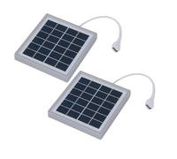 Panel de carga solar doble de 5 W de silicona monocristalina fuerte, pequeñas cargas para senderismo, mochileros, emergencias, pequeñas cargas para teléfonos inteligentes