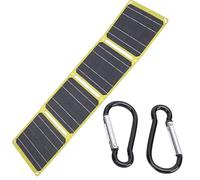 Panel de carga solar multiusos de 40 W, materiales ETFE con USB y salidas para actividades al aire libre, uso diario, silicona monocristalina ETFE