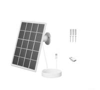Panel de carga solar para cámaras de seguridad, kit de energía solar de alta e 3,3 W para anillo Eufy para parpadeo para reolink para Anker CCTV inalámbrico, diseño resistente a la