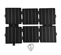 Panel de carga solar plegable ETFE monocristalino USB DC cargador solar flexible de 30 W de alta eficiencia portátil para acampar al aire libre, senderismo, viajes, silicona monocristalina, 55 x 38 5