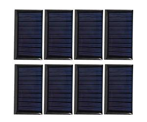 Panel de cargador solar 8PCS 30MA 5V Mini Paneles de células solares DIY Placa de epoxi solar Materiales de juguete eléctrico Cargador de células fotovoltaicas para el hogar Proyecto de bricolaje Jugu