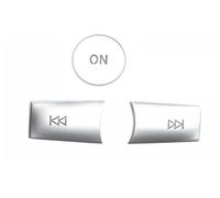 Panel De CD para Consola De Coche, Botones De Interruptor, Lentejuelas para Mercedes C E Class W204 W212 GLK X204, Pegatinas De Cubierta De Botón De Volumen(A 3pcs)