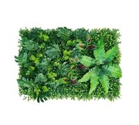 Panel de césped artificial 40x60cm verde sintético césped Mat para decoración de la pared del hogar Hotel sala de estar café boda telón de fondo decoración(2)
