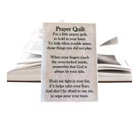 Panel De Colcha De Oración De Bolsillo, Suministros De Oración Cristiana, Panel De Colcha De Poema Simbolismo, Quilters Grupos De Iglesias Familias Cuidadores, Espacio De Meditación En Casa Oficina