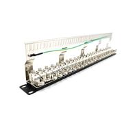 Panel de conexi?n Cat7 de 24 puertos, panel de conexi?n CAT7/CAT6A de 19 pulgadas y 1U