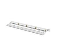 Panel de Conexión Lanberg PPU6-0024-S 24 Puertos RJ-45 Cat 6 0.5U Gris Rack 19" Cable Manager