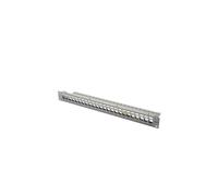 Panel de conexión vacío 19 pulgadas 24x teclas 1U gris DN-91410