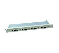 Panel De Conexiones Logilink 19 Zoll Cat.6, 24 Puertos, Stp, Gris
