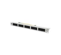 DIGITUS Panel de conexiones - Cat-3 - 50 puertos - 19 pulgadas, 1U | Sin blindaje - LSA - 16 MHz, 10Base-T - RJ45 8P4C - Montaje en rack en el armario de red