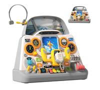 Panel De Control De Aviones - Juguete Interactivo De Cabina De Avión | Juego De Simulación Con Sonido Ligero: Juego De Avión Realista Para Niños, Niños, Niñas, Guardería, Sala De Juegos Interior, Conj