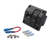 Panel de control de bombas de achique manuales de 3 vías con indicadores LED y disyuntor de 15 A que proporciona un funcionamiento seguro y eficiente para buques marinos