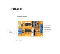 Panel de Control de Carga Solar de 100 W, Regulador de Panel Solar MPPT de 5 A, Carga de Batería, Interruptor Automático de 9 V, 12 V y 24 V.