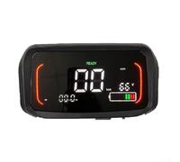 Panel de control de pantalla LCD de 48 V-72 V para bicicleta eléctrica, velocímetro de interfaz de 9 pines con lectura máxima de 199 km/h, negro (pantalla + soporte Z)